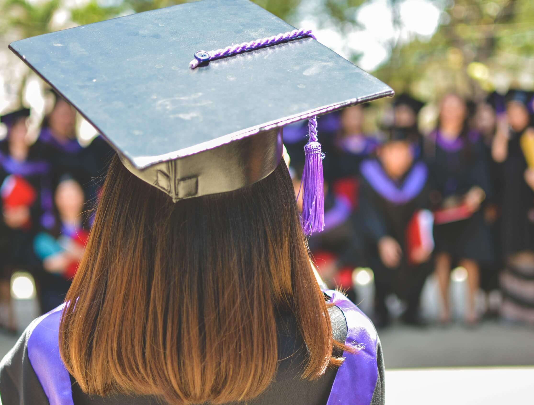 A Woman at a Graduation Ceremony